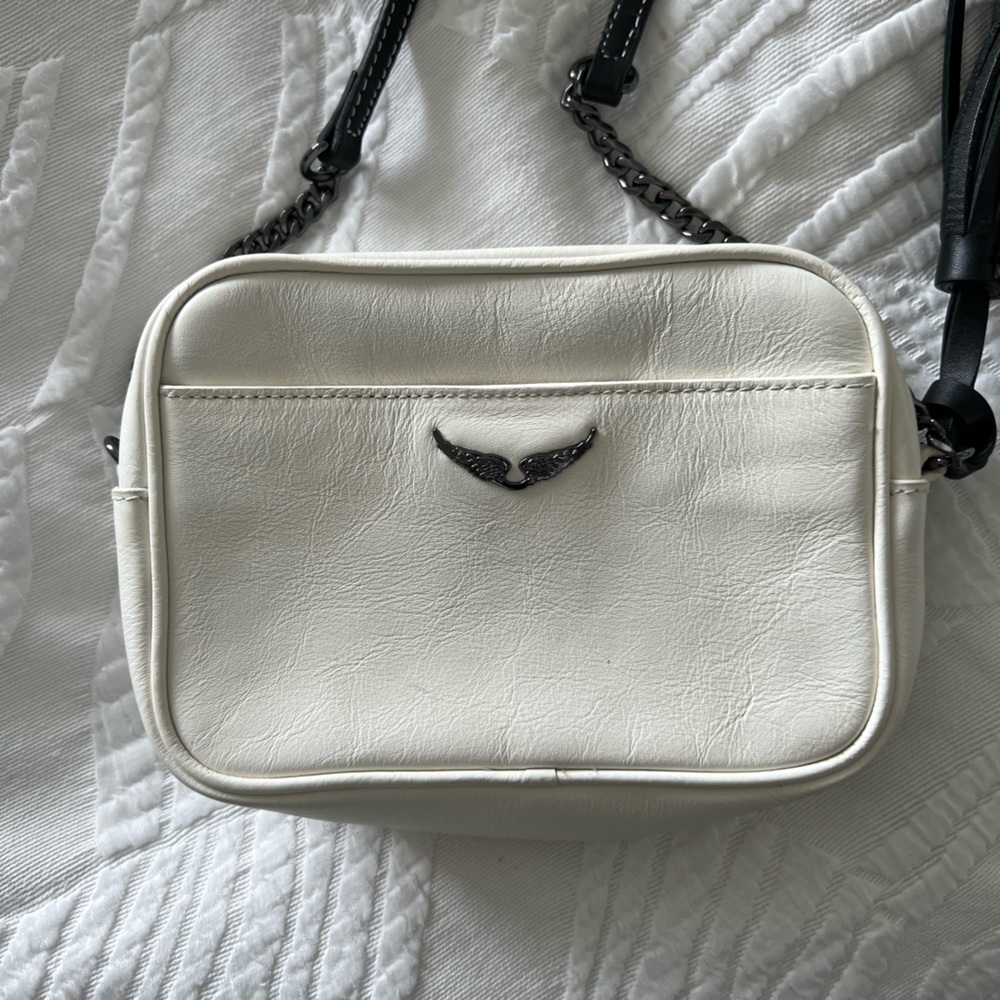Zadig & Voltaire White Boxy Initials Bag